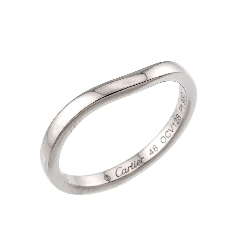 Cartier Ballerina Cab 48 Ring Width Pt Platinum