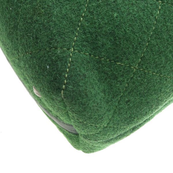 Chanel Chain Felt Green