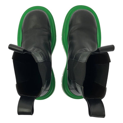 Bottega Veneta Tire Chelsea Boots 41 Black Green
