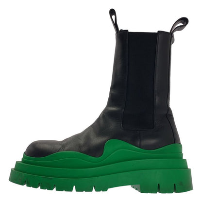 Bottega Veneta Tire Chelsea Boots 41 Black Green