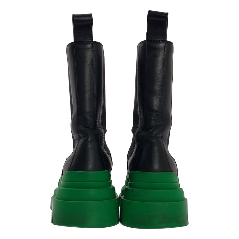 Bottega Veneta Tire Chelsea Boots 41 Black Green