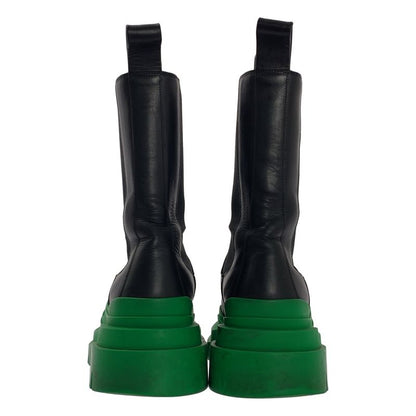 Bottega Veneta Tire Chelsea Boots 41 Black Green