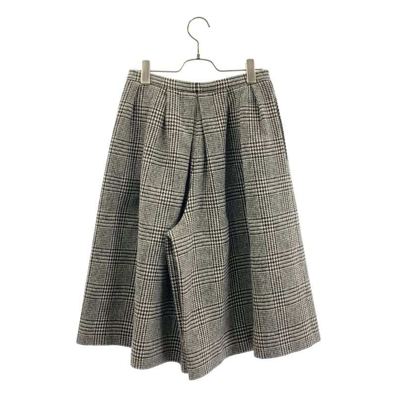 Gucci Wool Houndstooth Pleated Shorts 38 Gray