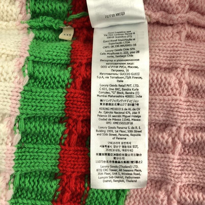 Gucci Adidas Wool Mohair Logo Embroidery Cable Knit Dress Xxs