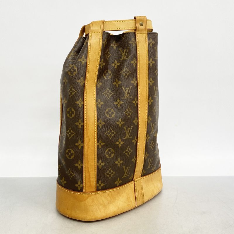Louis Vuitton Shoulder Bag Monogram Randonnee PM Brown