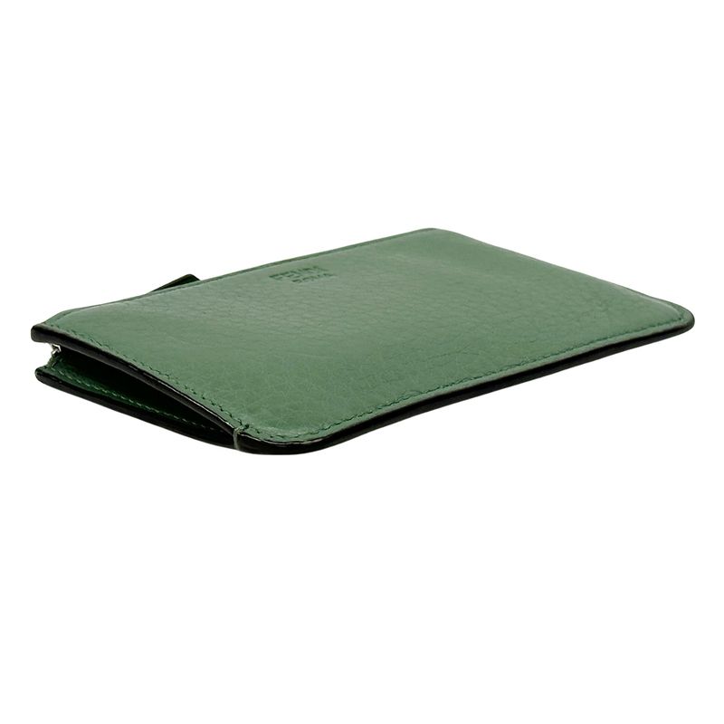 Fendi Wallet Coin Case Leather Fragment Green Card