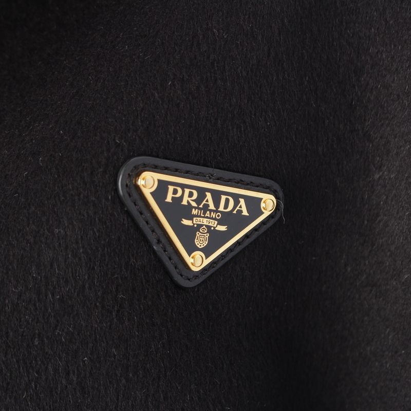 Prada Wool Angora Lightweight Cashgora Jacket Black 40