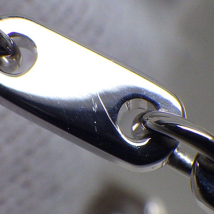 Cartier Bracelet Figaro Chain 18K White Gold
