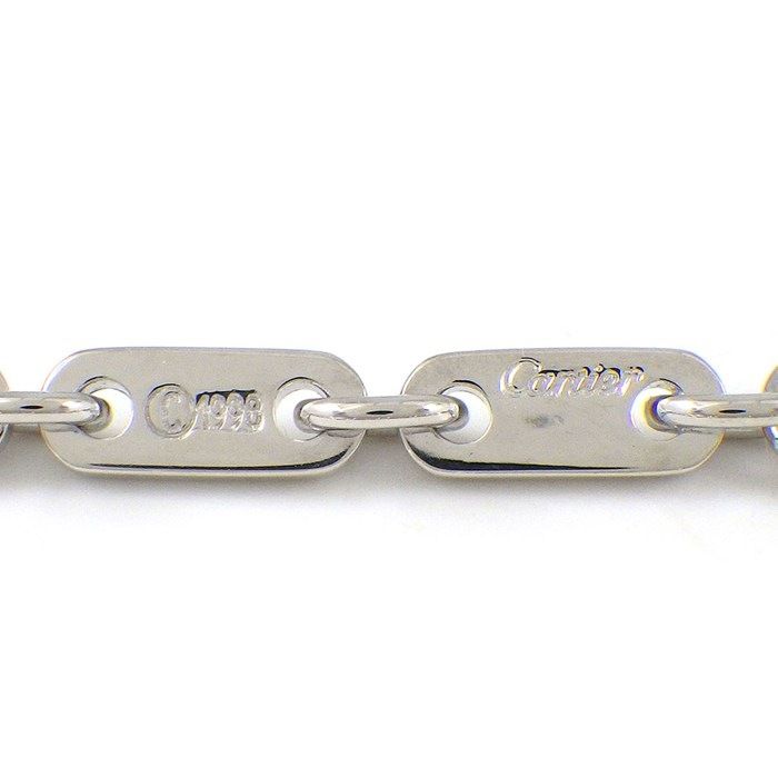 Cartier Bracelet Figaro Chain 18K White Gold