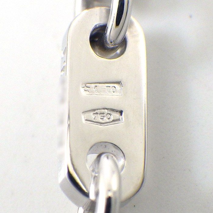 Cartier Bracelet Figaro Chain 18K White Gold