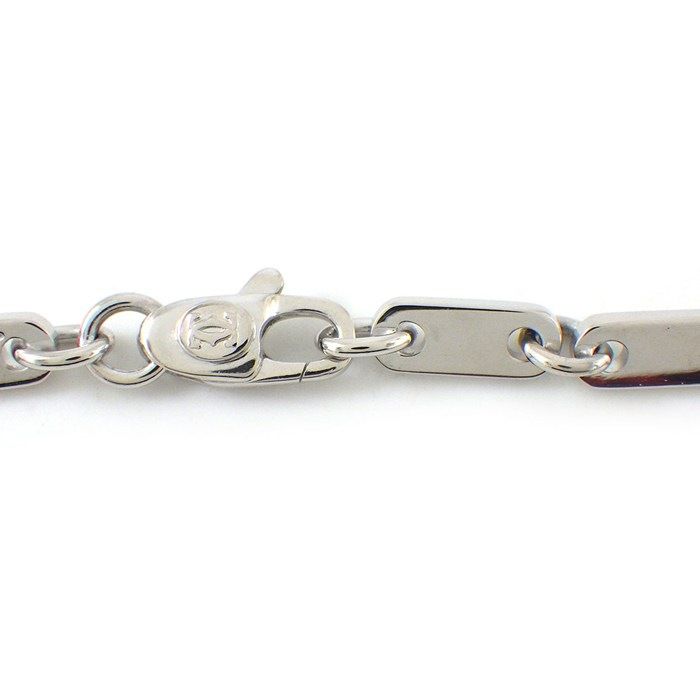 Cartier Bracelet Figaro Chain 18K White Gold