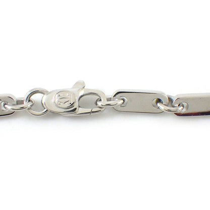Cartier Bracelet Figaro Chain 18K White Gold