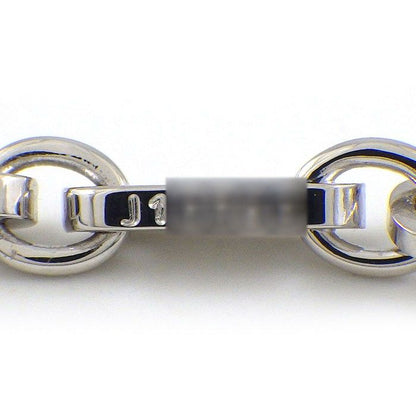 Cartier Bracelet Figaro Chain 18K White Gold