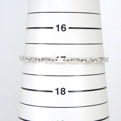 Cartier Bracelet Figaro Chain 18K White Gold