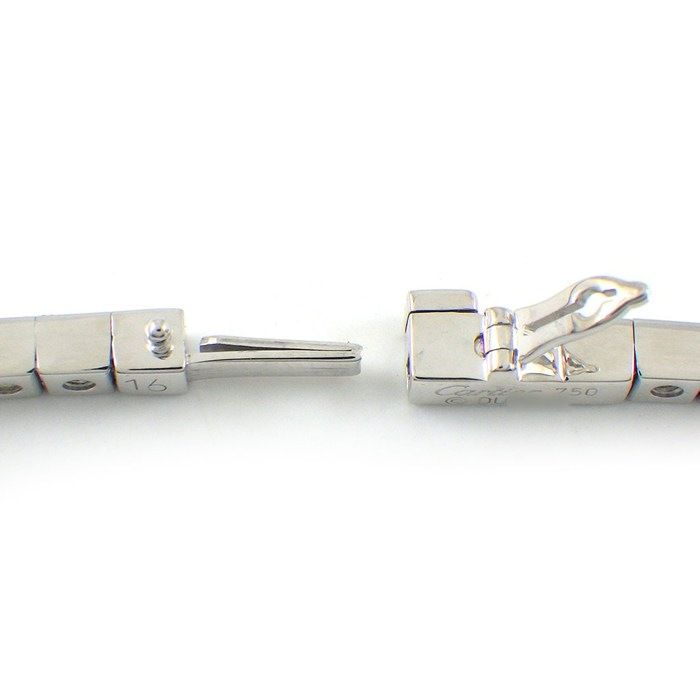 Cartier Bracelet Lanier Logo 18K White Gold 16