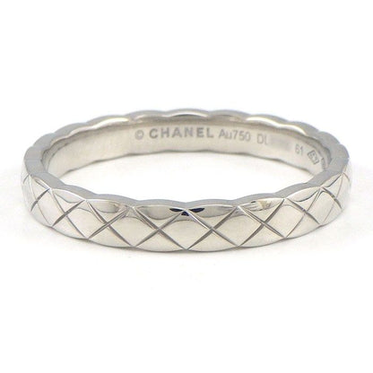 Chanel Ring Coco Crush Mini Quilted 18K White Gold
