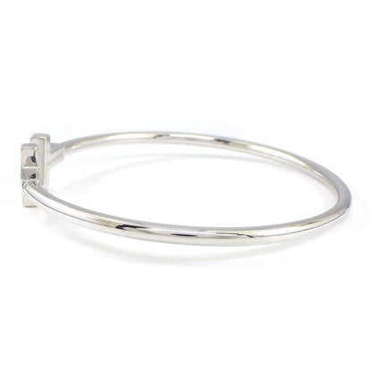 Tiffany & Co. Bangle T Wire 18K White Gold M