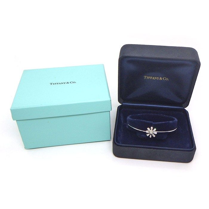 Tiffany & Co. Bangle Daisy Flower Motif Diamond