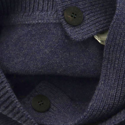 Hermes Cashmere Knit Dress Long Sleeve Calf Long 38 Navy NR OS