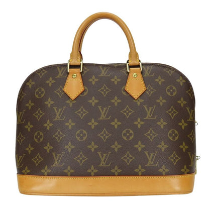 Louis Vuitton Handbag Alma Old Shape Monogram Leather Brown Standard