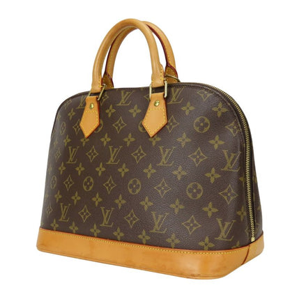 Louis Vuitton Handbag Alma Old Shape Monogram Leather Brown Standard