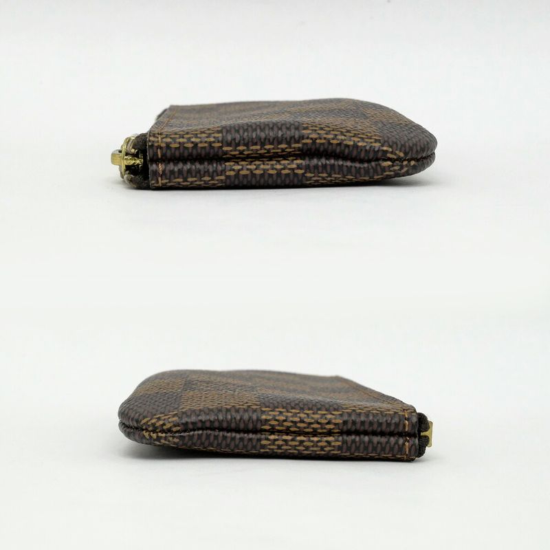 Louis Vuitton Damier Pochette Cles Card Key Case Gold
