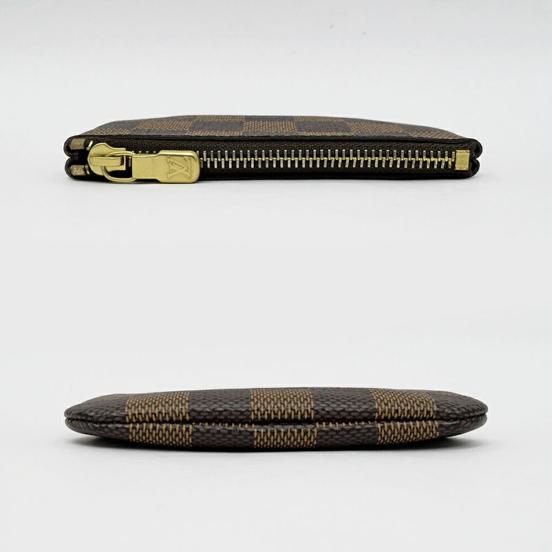 Louis Vuitton Damier Pochette Cles Card Key Case Gold