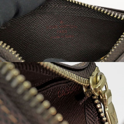 Louis Vuitton Damier Pochette Cles Card Key Case Gold