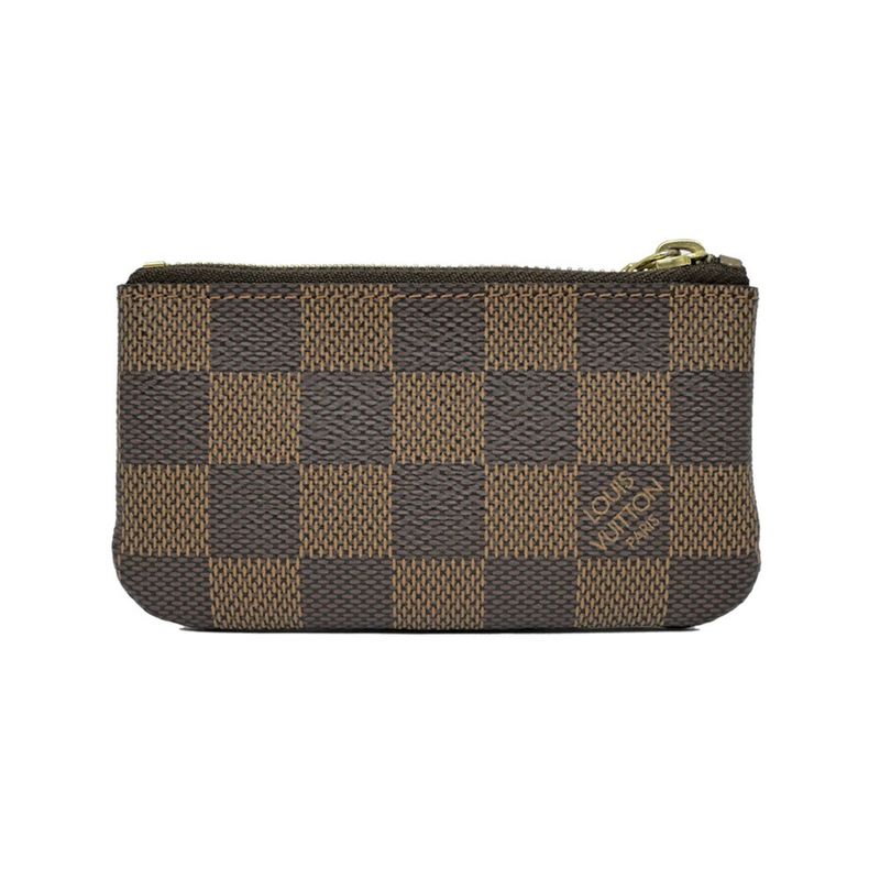 Louis Vuitton Damier Pochette Cles Card Key Case Gold