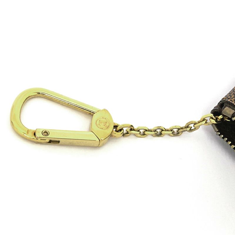 Louis Vuitton Damier Pochette Cles Card Key Case Gold