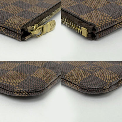 Louis Vuitton Damier Pochette Cles Card Key Case Gold
