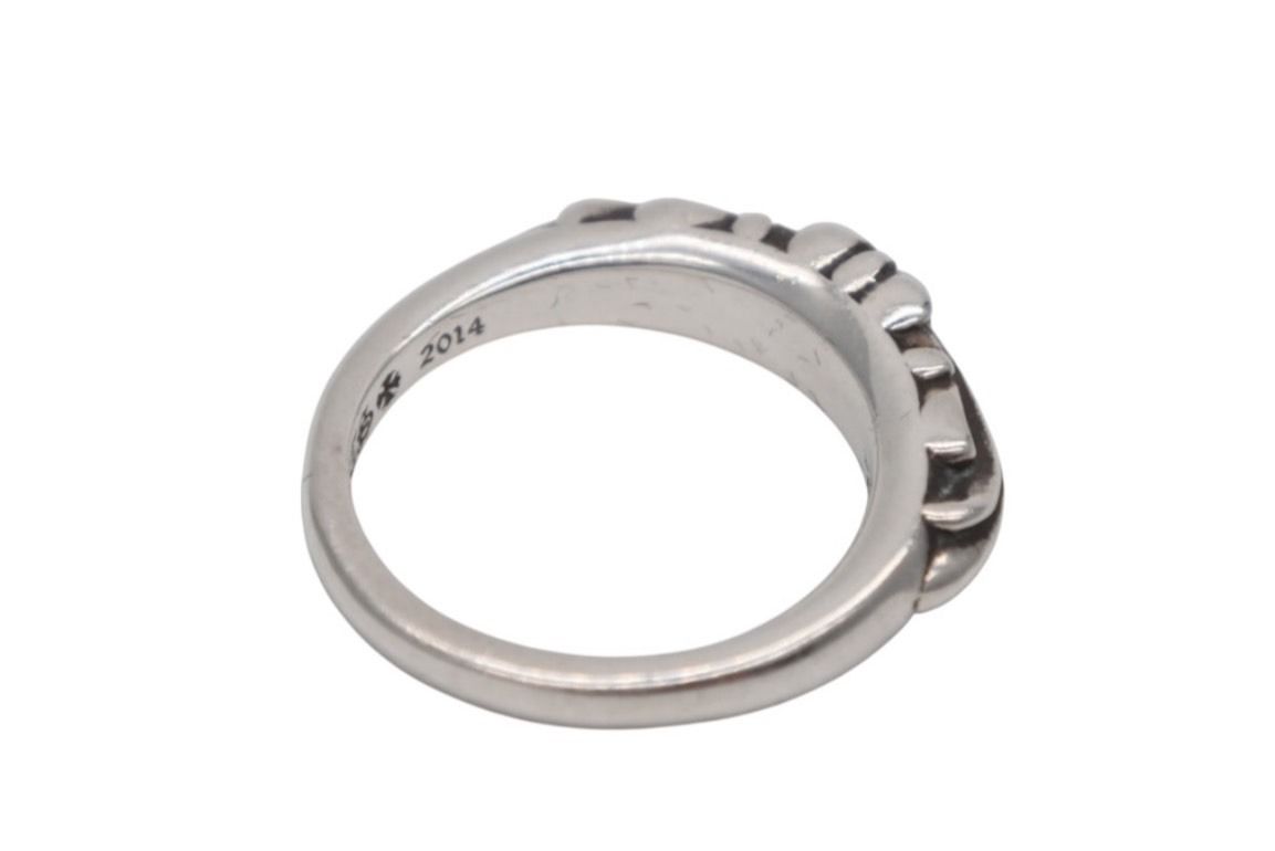 Chrome Hearts Baby Classic Floral Black Sling Ring 925 Sterling Silver — view 8