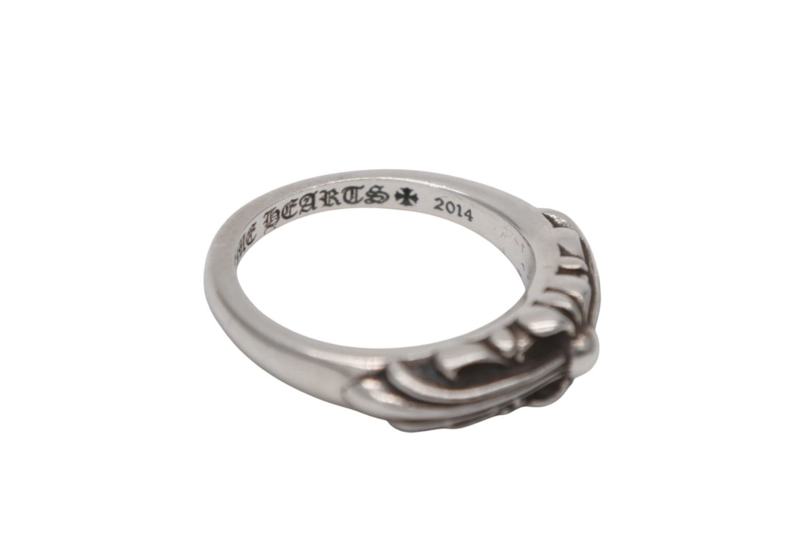 Chrome Hearts Baby Classic Floral Black Sling Ring 925 Sterling Silver — view 4