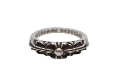Chrome Hearts Baby Classic Floral Black Sling Ring 925 Sterling Silver — view 2