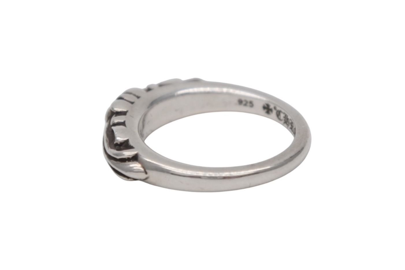 Chrome Hearts Baby Classic Floral Black Sling Ring 925 Sterling Silver — view 6