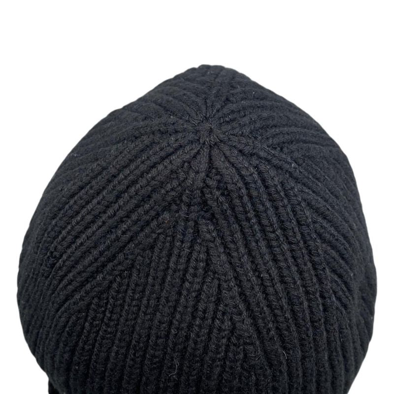 Louis Vuitton Knit Hat Bonnet LV Ahead Cashmere LV Logo Black