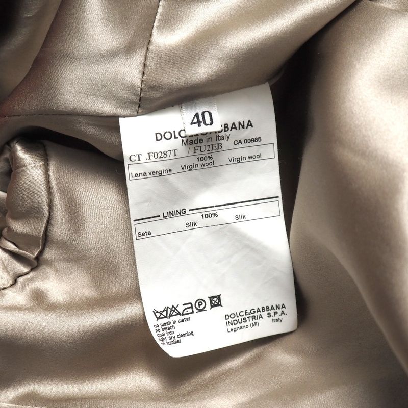 Dolce & Gabbana Coat 40 Napoleon