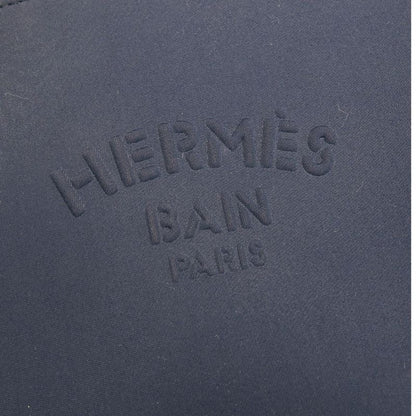 Hermes Pouch Neobain PM Polyurethane Polyamide Navy