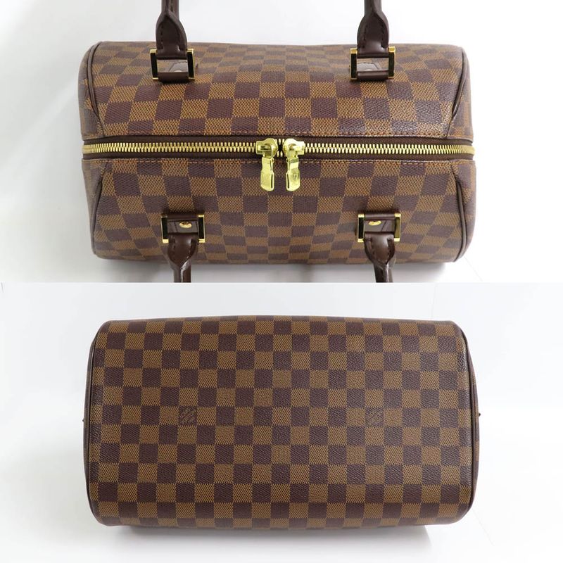 Louis Vuitton Riviera MM Damier Ebene Handbag Brown Gold