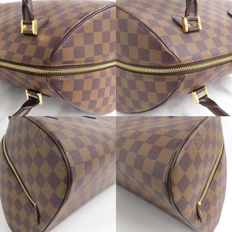 Louis Vuitton Riviera MM Damier Ebene Handbag Brown Gold