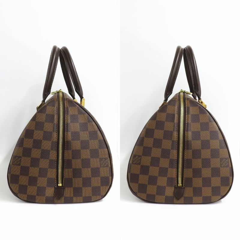 Louis Vuitton Riviera MM Damier Ebene Handbag Brown Gold