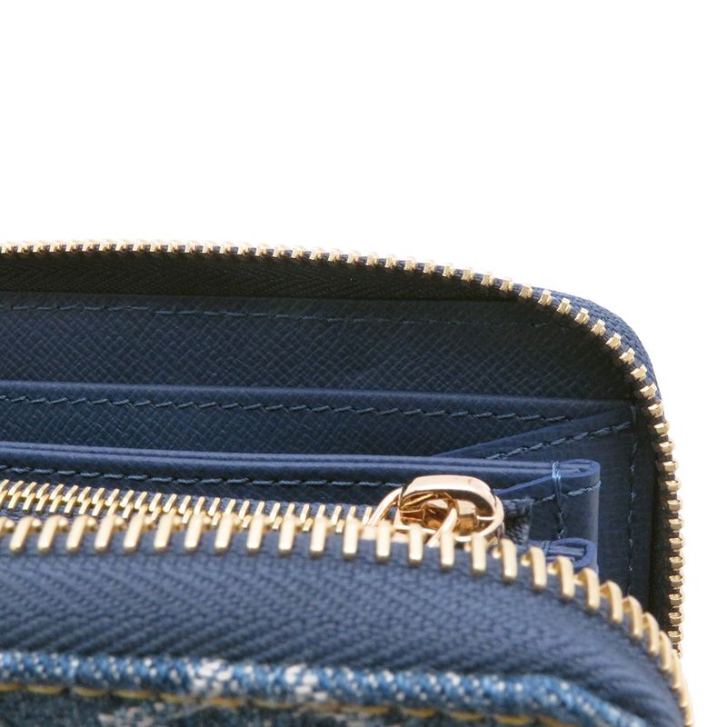 Louis Vuitton Wallet Monogram Cherry Denim LV TM Zippy