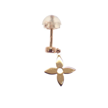 Louis Vuitton Monogram Single Earring 18K Pink Gold Flower