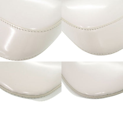 Prada Spazzolato Triangle Logo Leather White 2-Way Shoulder Bag