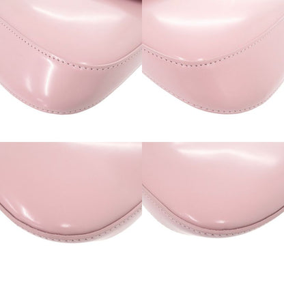 Prada Spazzolato Triangle Logo Leather Pink 2-Way Shoulder Bag