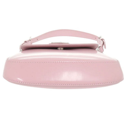 Prada Spazzolato Triangle Logo Leather Pink 2-Way Shoulder Bag