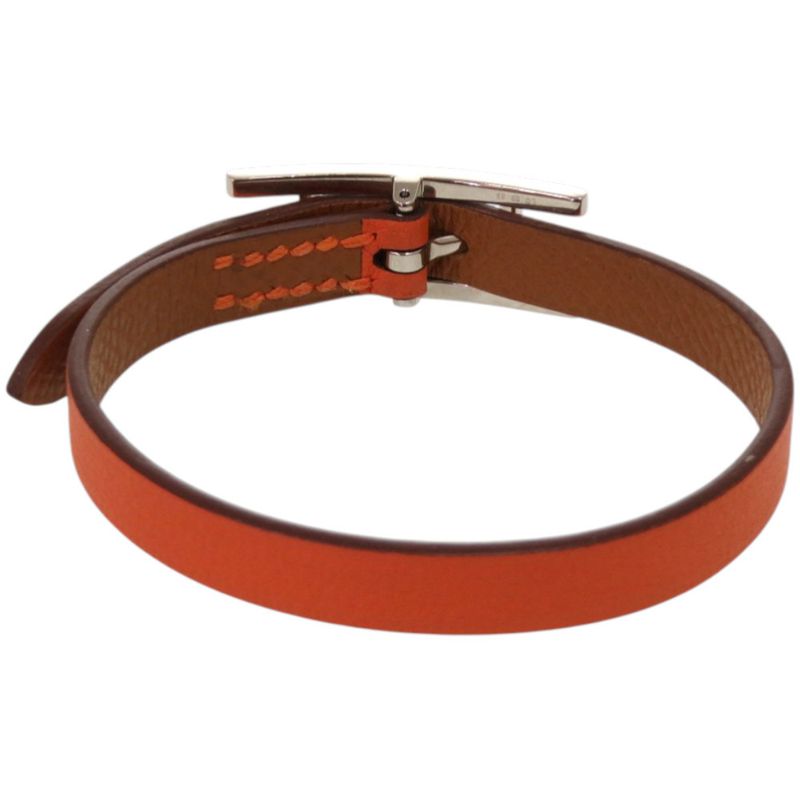 Hermes Behapi Double Tour Swift Metal Orange Bracelet