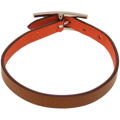 Hermes Behapi Double Tour Swift Metal Orange Bracelet