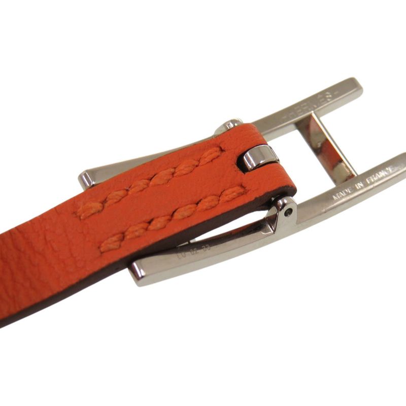 Hermes Behapi Double Tour Swift Metal Orange Bracelet