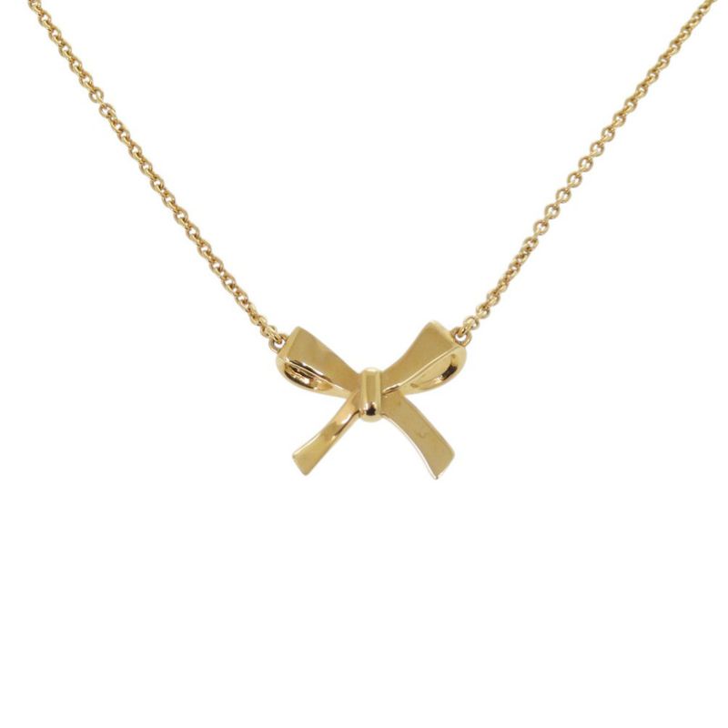 Fendi Ribbon Gold Necklace Pendant